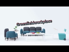 Κλασικό σύγχρονο έπιπλο κοινού χώρου εργασίας.Συνεργατικό καναπέ